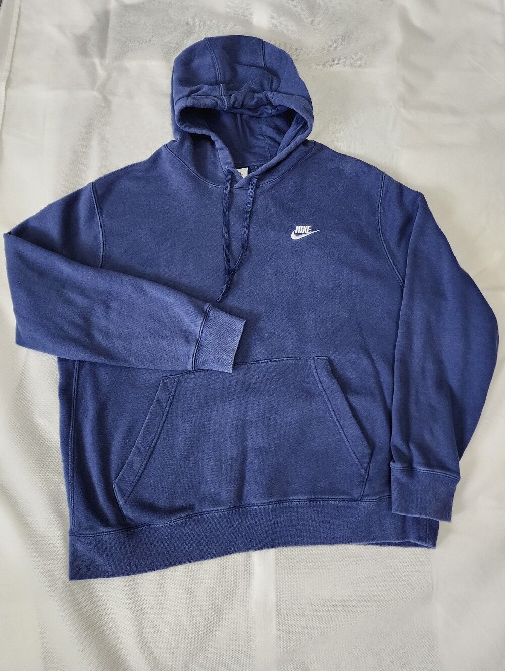 Nike Navy Blue Pullover Hoodie with Small Logo Size XL